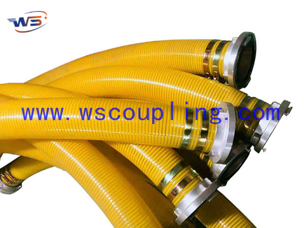  PVC suction hose+Storz coupling +Hose clamp